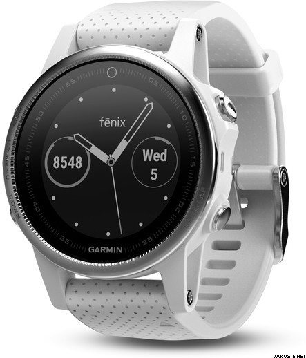 Garmin Fenix 5S Carrara White (Valkoinen ja marmorinvalkoinen hihna)
