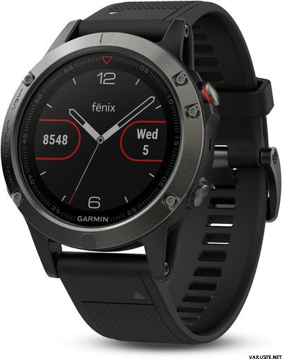 Garmin Fenix 5 Slate Gray (Tummanharmaa ja musta hihna)