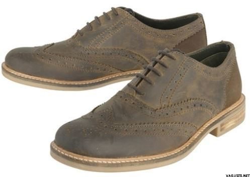 Barbour Redcar Oxford Broque Dk Brown