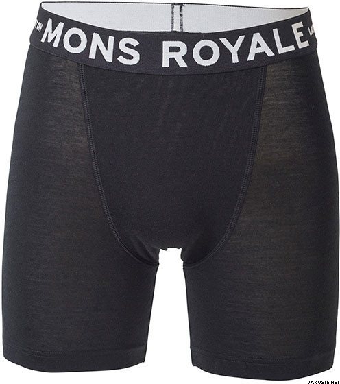 Mons Royale Hold 'em Boxer Box Logo Black