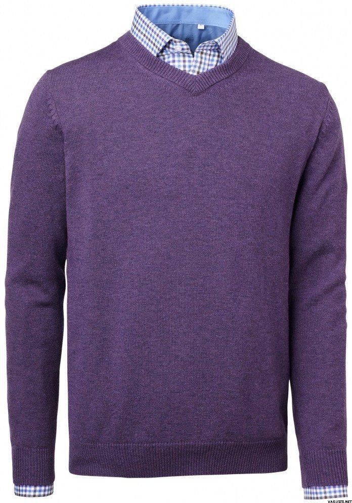 Chevalier Gary Wool Pullover w. patch Lila