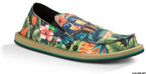 Sanuk Donny Black Hawaiian T