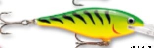 Rapala Shad Rap Shallow 7cm SSR-7 Firetiger (FT)