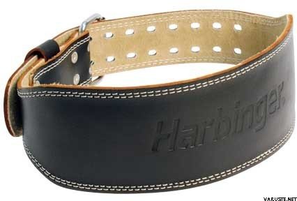 Harbinger 4" Padded Leather Belt Black
