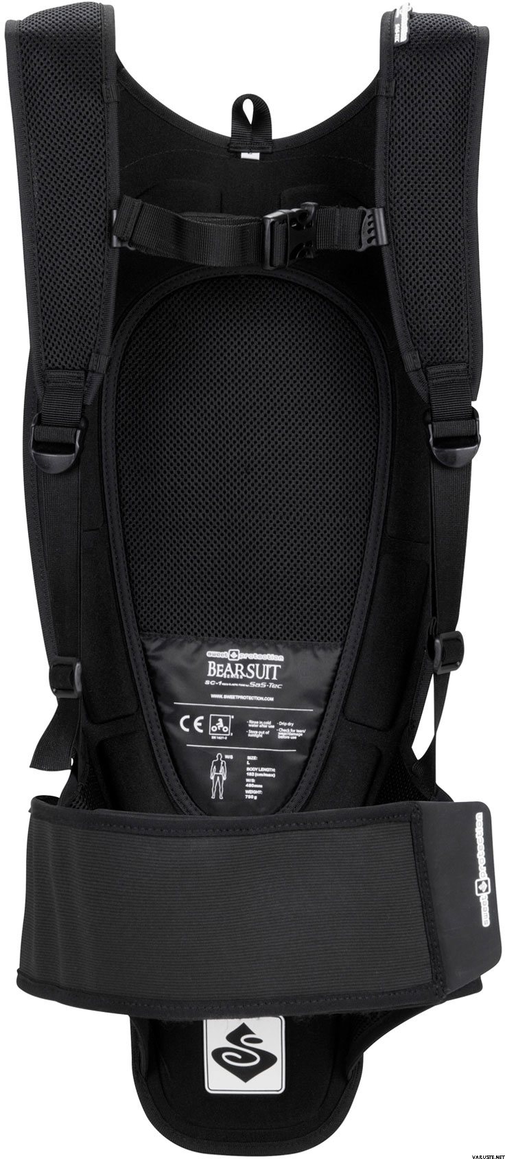 Sweet Protection Bearsuit Soft Back Protector True Black