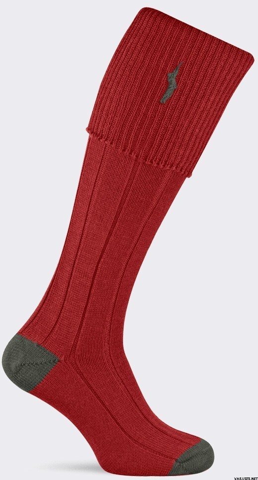 Pennine Imperial Shooting Sock Brick Red