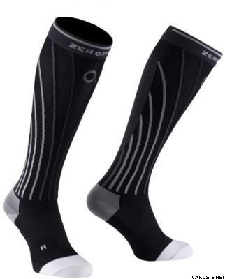 Zero Point Pro Racing Compression Sock / Men Black/Grey