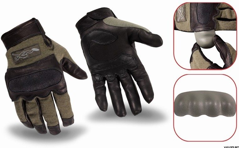 Wiley X HYBRID Removable Knuckle Combat Glove Foliage Green