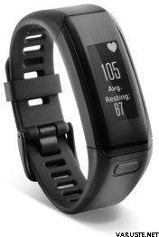 Garmin Vivosmart HR -aktiivisuusranneke ja rannesykemittari Musta (XL)