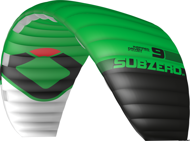 Ozone Subzero V1 Kite Only 9m² Forest Green