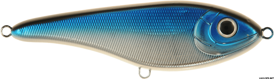 Strike Pro Buster Jerk Slow Sinking 15cm Blue / Chrome