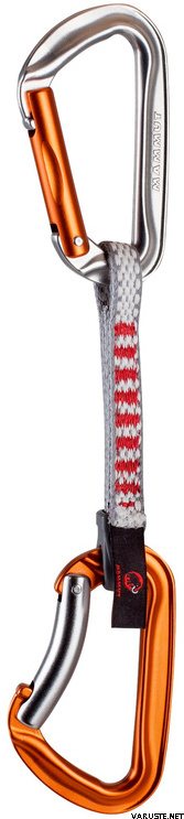 Mammut Wall Key Lock Express Set 10cm (Straight Gate/Bent Gate) Silver-Orange