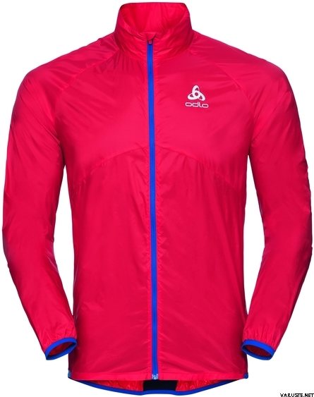 Odlo Jacket Omnius Men Fiery Red - Energy Blue