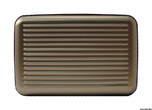 Ögon Designs Aluminium wallet 5A, Fan-shaped Dark grey