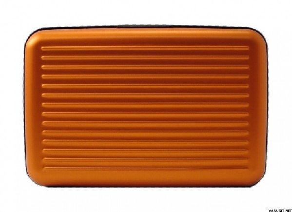 Ögon Designs Aluminium wallet 5A, Fan-shaped Orange