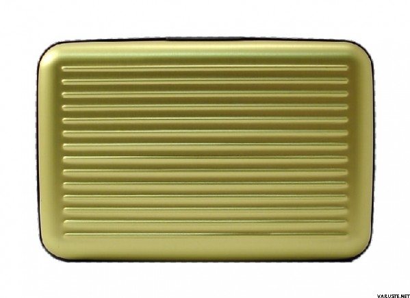 Ögon Designs Aluminium wallet 5A, Fan-shaped Green lime