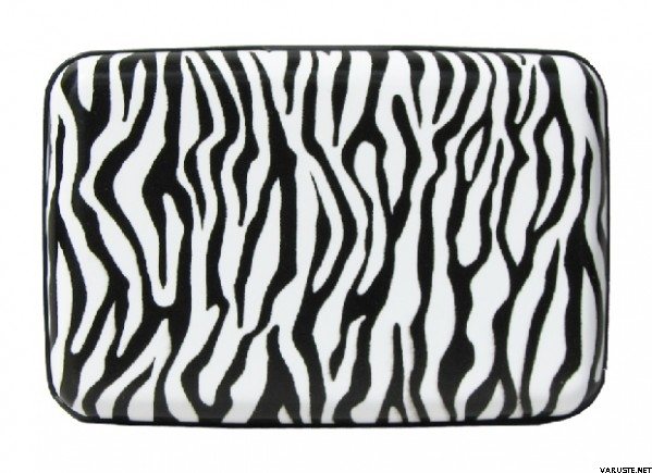 Ögon Designs Aluminium wallet 5A, Fan-shaped Zebra