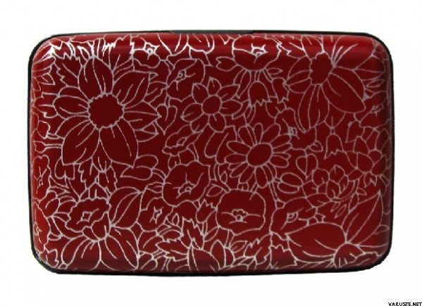 Ögon Designs Aluminium wallet 5A, Fan-shaped Flowers
