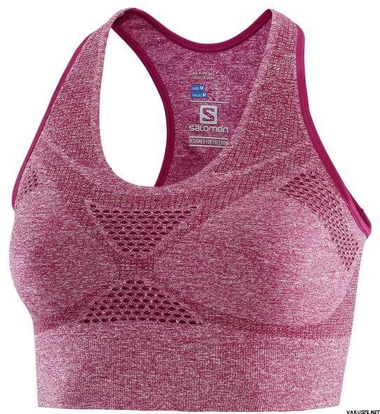 Salomon Medium Impact Bra Cerise