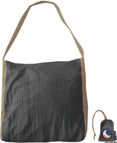Ticket To The Moon Eco Supermarket Bag, size L Black / Brown