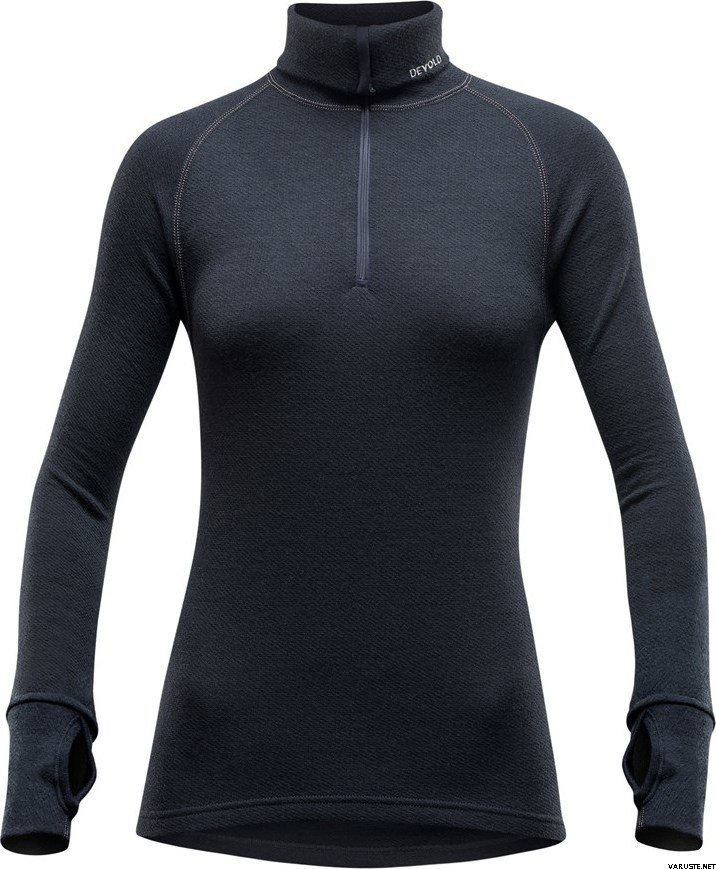 Devold Expedition Merino 235 Zip Neck Womens Black
