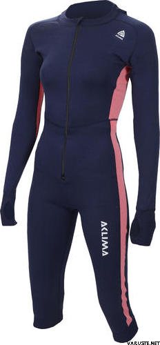 Aclima Warmwool Overall 3/4 Women Pea/Cor