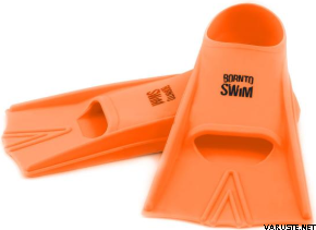 BornToSwim Child Silicone Swim Fins Orange