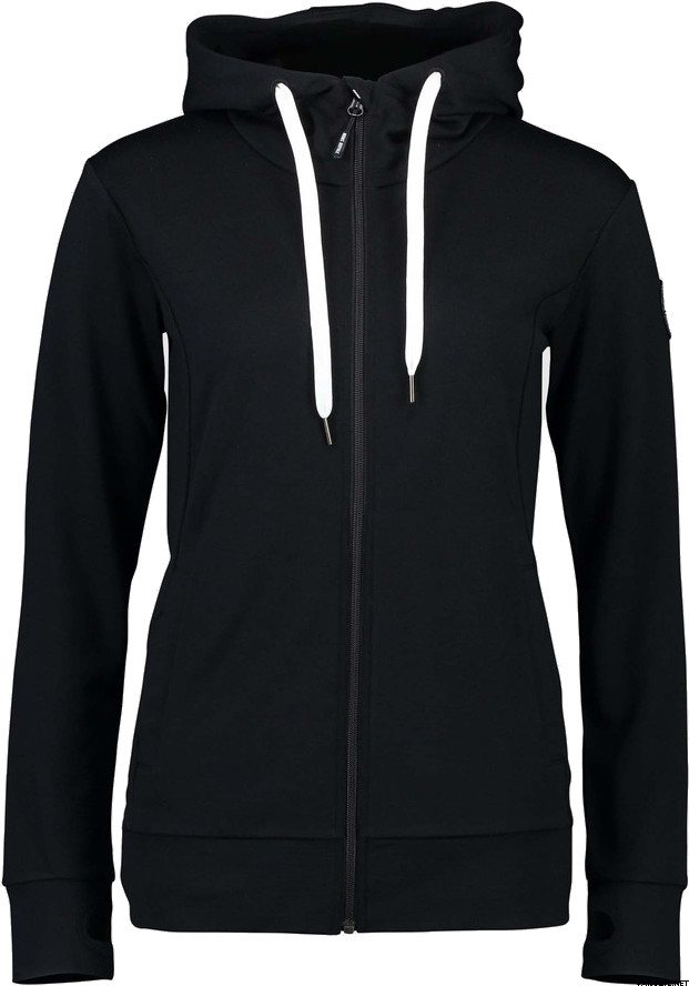 Mons Royale Covert Mid-Hit Hoody W Black