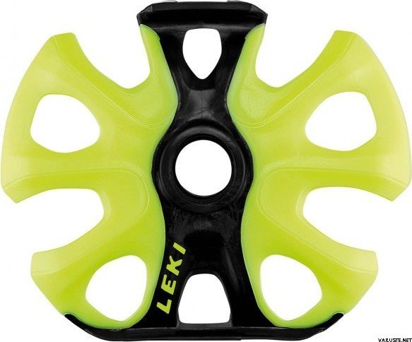 LEKI Big Mountain Binding Basket Black/Neonyellow