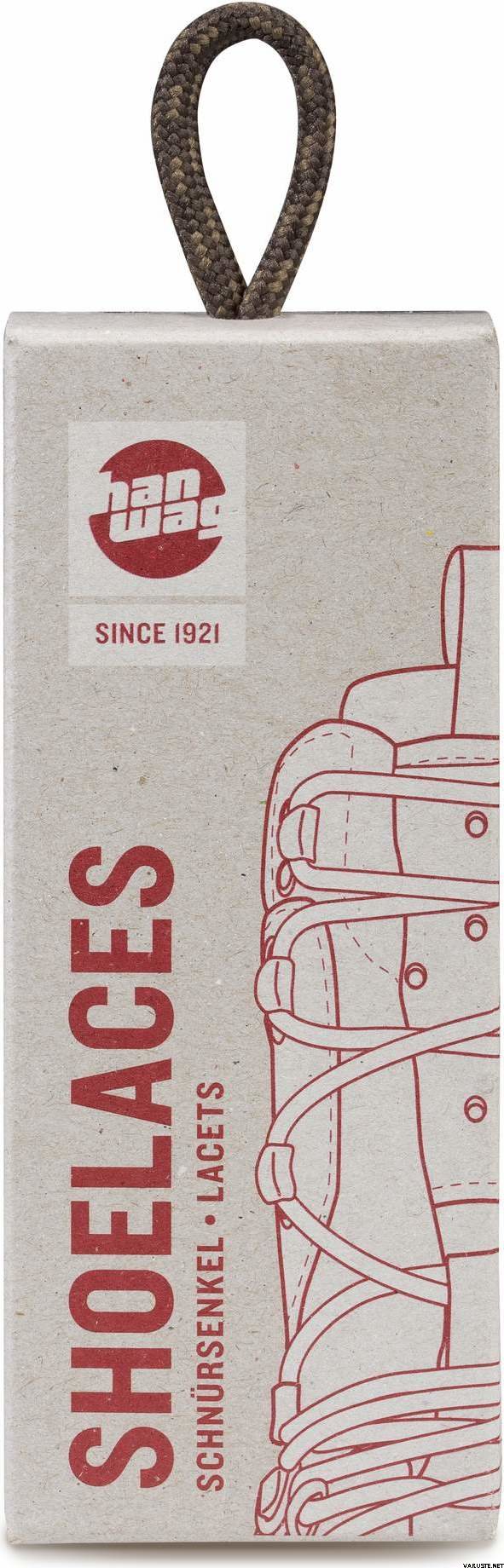 Hanwag Shoe Laces 160 cm / 6 mm Erde brown