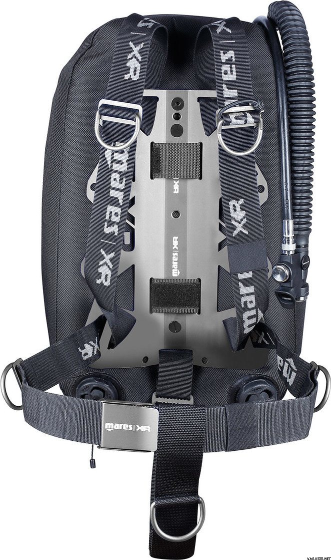 Mares Single Backmount Set Silver Knight