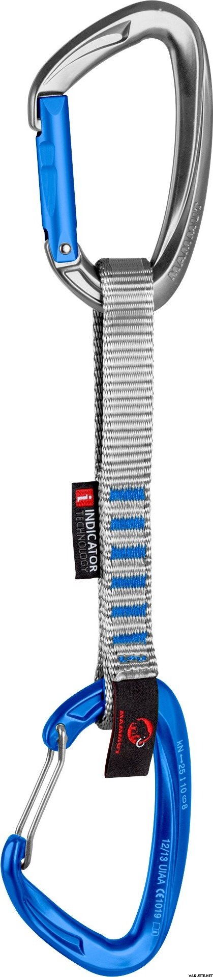 Mammut Crag Indicator Wire Express Set Straight Gate / Wire Gate Silver-Ultramarine