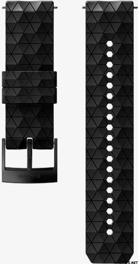 Suunto 24 mm Explore 1 -silikoniranneke Black Black