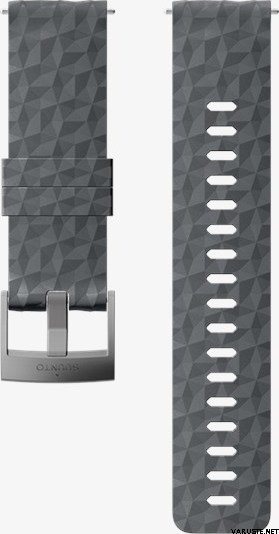 Suunto 24 mm Explore 1 -silikoniranneke Graphite Gray