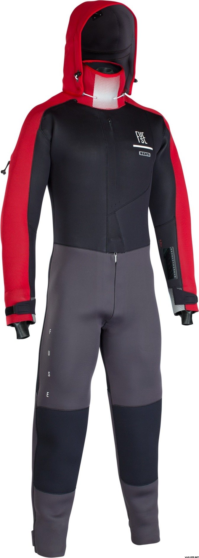 ION Fuse Drysuit 4/3 BZ DL Black/Red