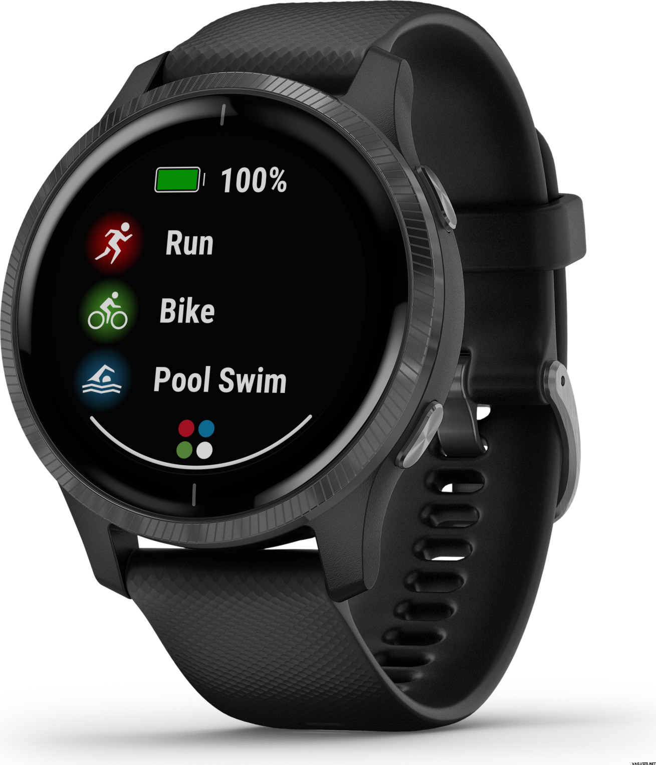 Garmin Venu Black with Slate Hardware