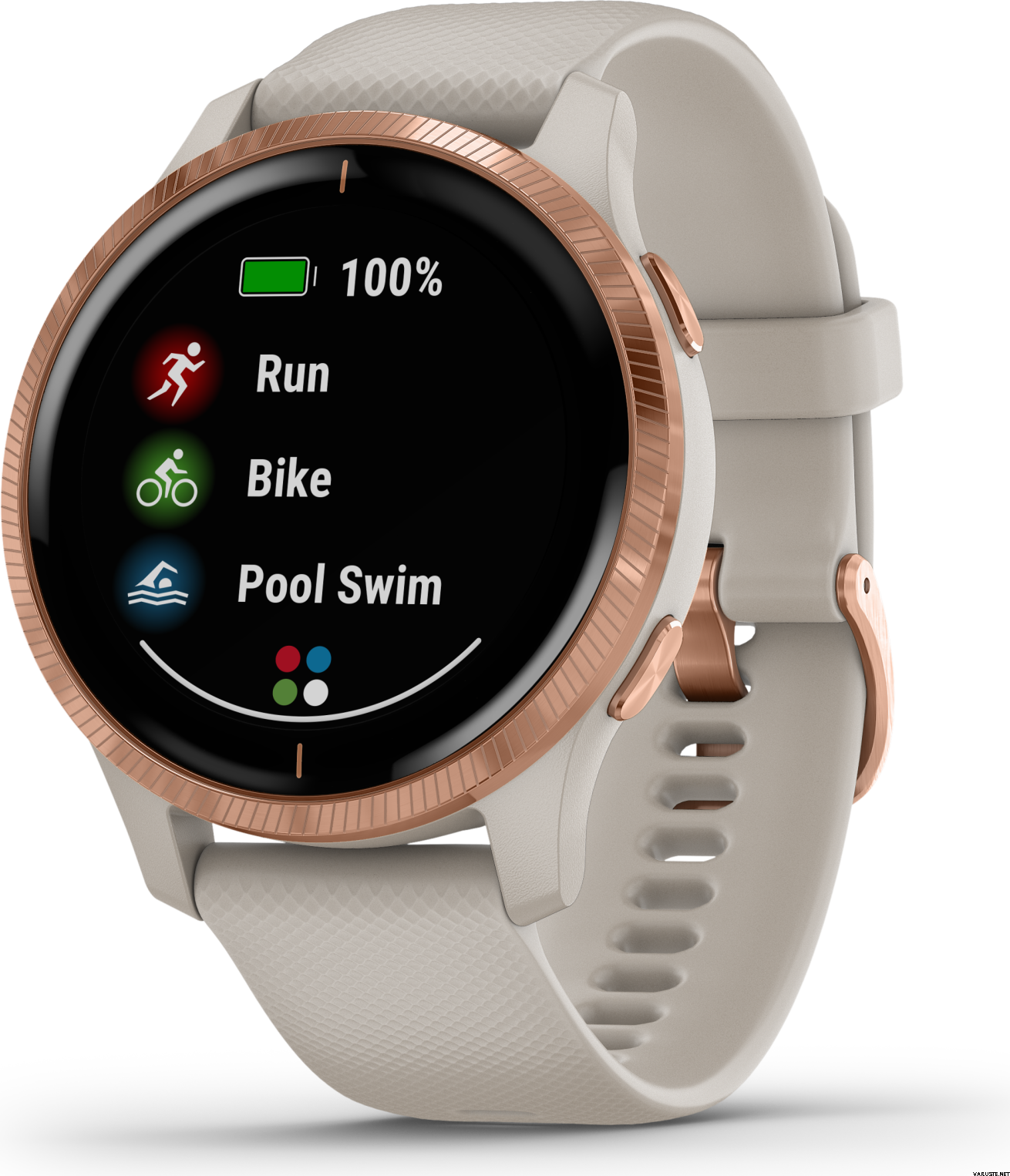 Garmin Venu Light Sand with Rose Gold Hardware