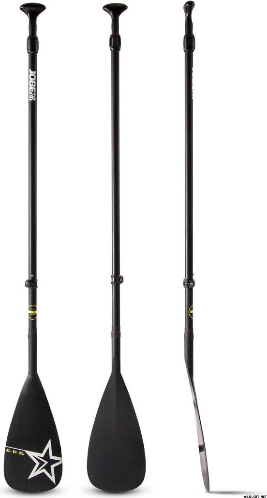 Jobe SUP Lasikuitumela 3-osainen Musta