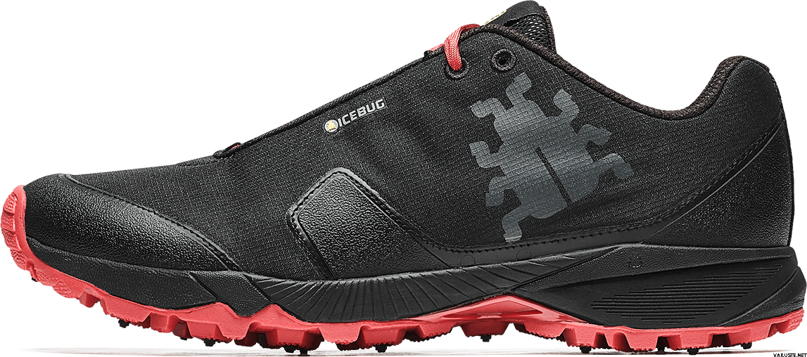 Icebug Pytho4 Mens BUGrip Black / Ruby