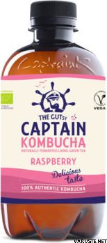 The Gutsy Captain Kombucha - fermentoitu juoma LUOMU Raspberry