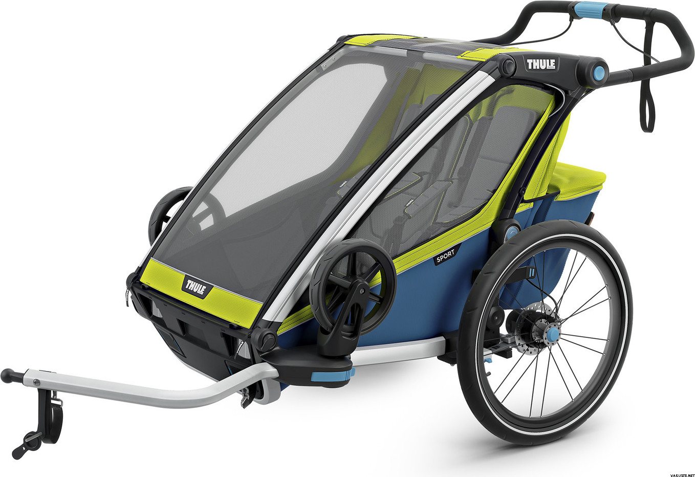 Thule Sport2 (sis. pyöräily- ja kävelypaketin) Chartreuse/Mykonos