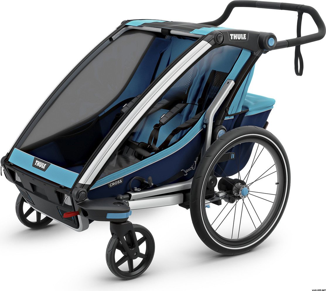 Thule Chariot Cross 2 (sis. pyöräily- ja kävelypaketin) Thule Blue/Poseidon