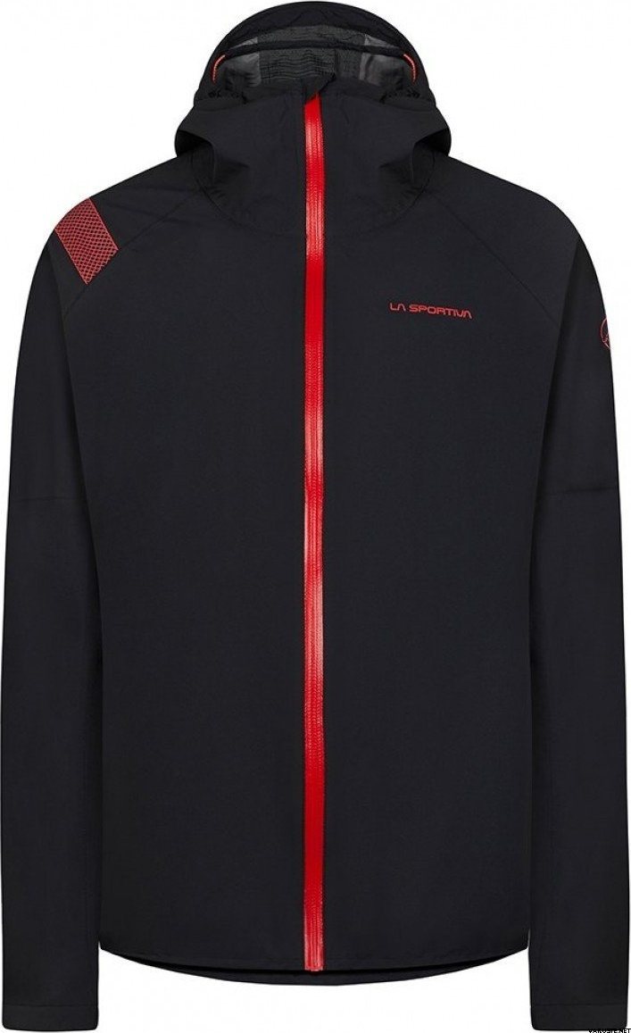 La Sportiva Run Jacket Womens Black/Hibiscus