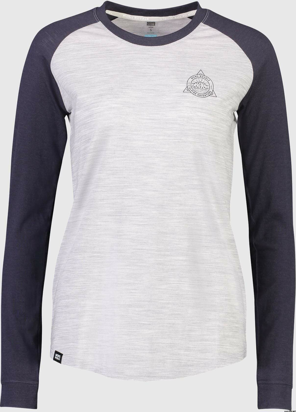 Mons Royale Icon Raglan LS W 9 Iron/Grey Marl