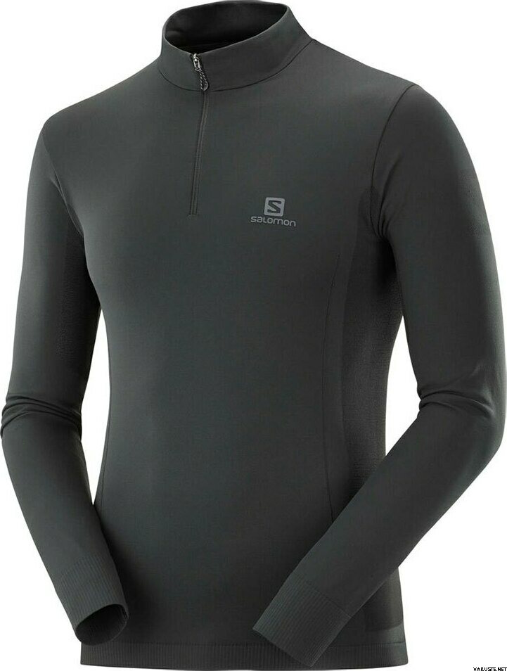 Salomon Explore Seamless Half Zip Mens Black