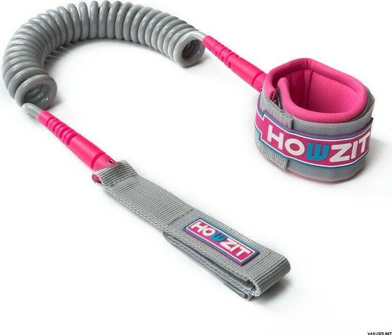 Howzit Race Leash Coiled SUP Grey-Pink