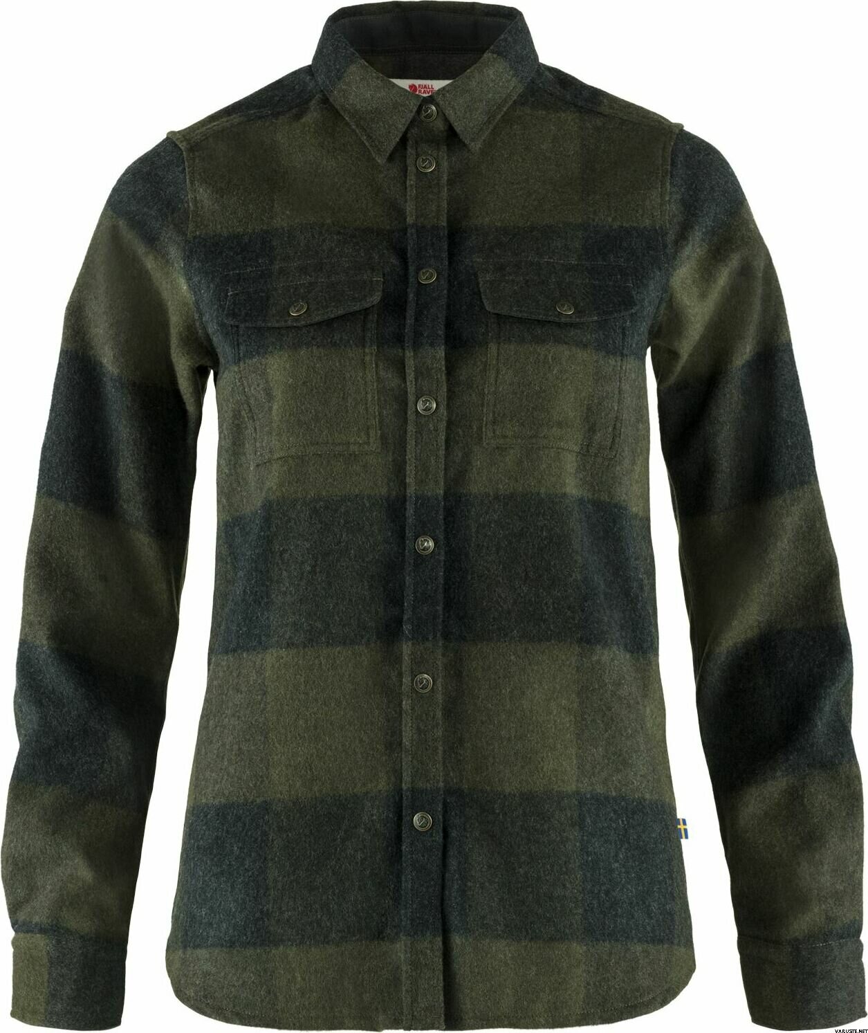 Fjällräven Canada Shirt Womens Deep Forest/Dark Grey (662-030)