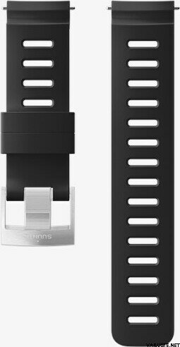 Suunto 24 mm Dive 1 -silikoniranneke Black Steel