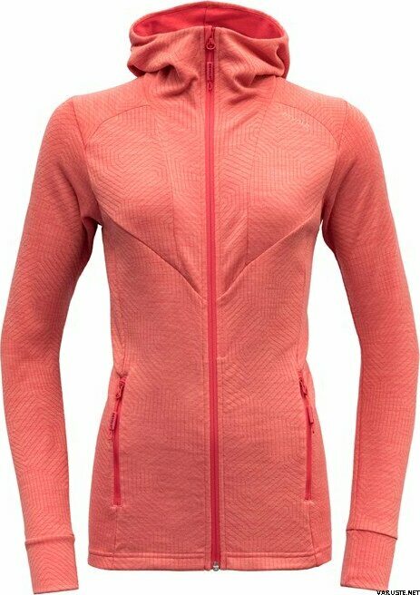 Devold Aksla Woman Jacket w/Hood Poppy