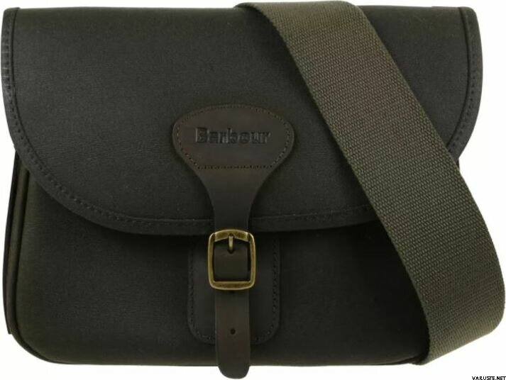 Barbour Wax Leather Cartridge Bag Olive